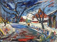Sam Borenstein Landscape Painting - Sold for $7,040 on 02-17-2024 (Lot 121A).jpg